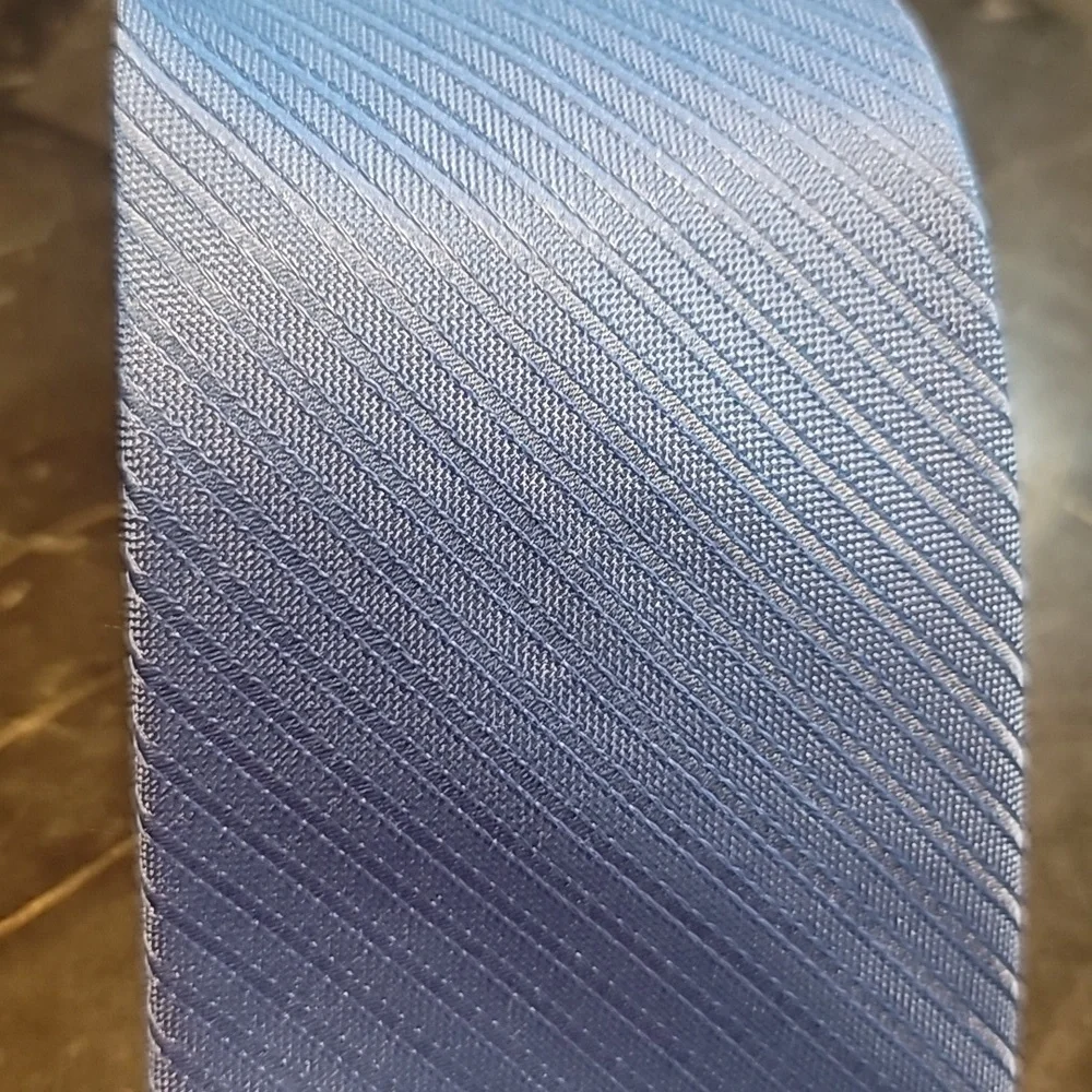The Men's Store at Bloomingdale's Baby Blue Faint Striped Tie Exclusive 3.4" - Picture 5 of 7